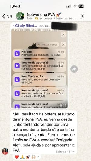 Feedback positivo do cliente